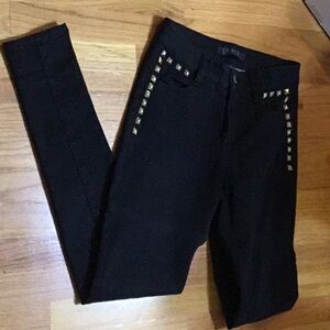 Gold stud black pant/ jean